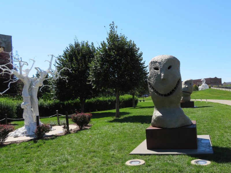 Sculptures in Pappajohn Sculpture Park, Des Moines